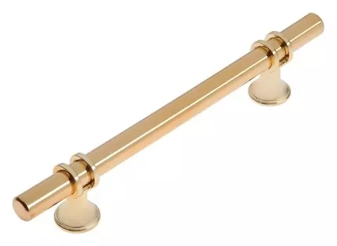 Ручка скоба Cappio, м/о 128 мм, D=12 Mm, пластик, цвет золото