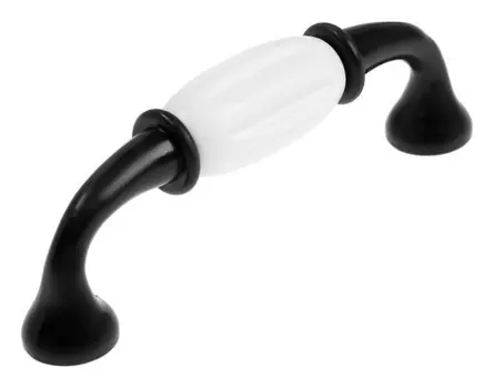 Ручка скоба Cappio, м/о 96 мм, пластик, цвет черный