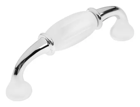 Ручка скоба Cappio, м/о 96 мм, пластик, цвет хром