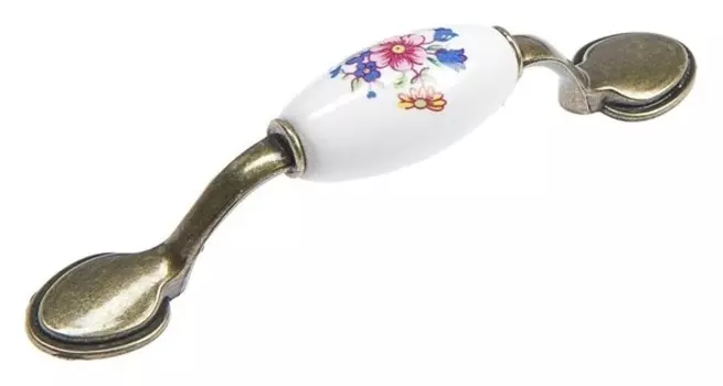 Ручка скоба Ceramics 013 Light, 76 мм, керамическая, цвет бронза