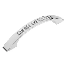 Ручка-скоба с кристаллами Crl04, 96мм, хром 125*19*22