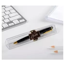 Ручка в футляре "Золотой учитель", пластик