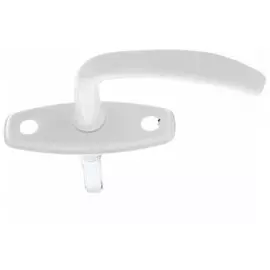 Ручка завертки врезной, белая, 5 шт, (Металлист) россия