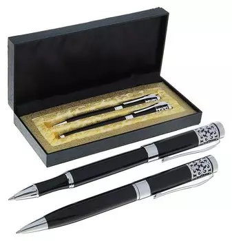 Ручки шариковые подарочные в футляре Гравюра