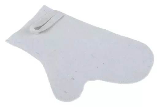 Рукавица для бани и сауны светлая