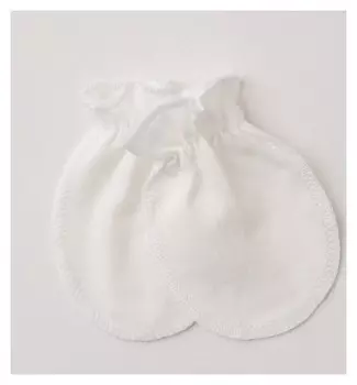 Рукавички детские, цвет белый, размер 20