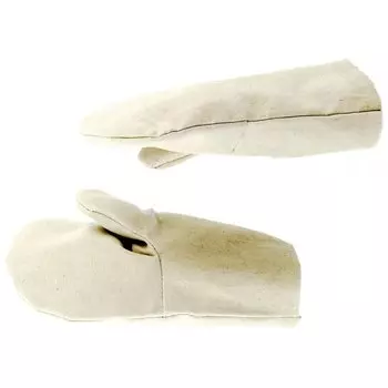 Рукавицы х/б двунитка, наладон двунитка, 1 размер россия