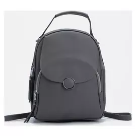 Рюкзак, 2 отдела на молниях, 2 наружных кармана, цвет серый