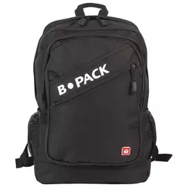 Рюкзак B-pack "S-09" универсальный, с отделением для ноутбука, уплотненная спинка, черный, 44х30х14 см