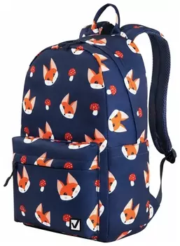 Рюкзак Brauberg Dream универсальный с карманом для ноутбука, эргономичный, "Foxes", 42х26х14 см, 270770