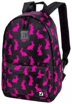 Рюкзак Brauberg Positive универсальный, потайной карман, "Pink Rabbits", 42х28х14 см, 270780