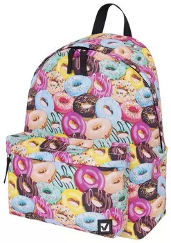 Рюкзак BRAUBERG, универсальный, сити-формат, Donuts, 20 литров, 41х32х14 см
