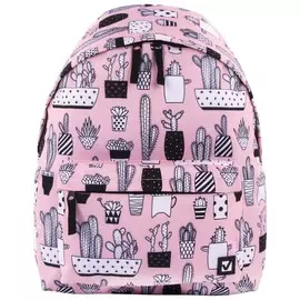Рюкзак BRAUBERG, универсальный, сити-формат, Кактусы, 20 литров, 41х32х14 см