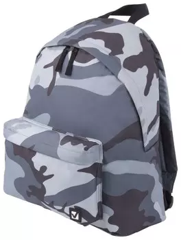 Рюкзак BRAUBERG, универсальный, сити-формат, Серый камуфляж, 20 литров, 41х32х14 см