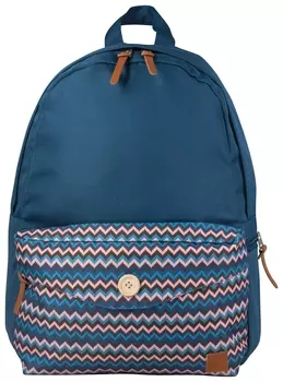 Рюкзак BRAUBERG, универсальный, сити-формат, синий, карман с пуговицей, 20 литров, 40х28х12 см