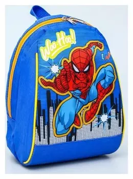 Рюкзак "Человек паук", 20*13*26, отд на молнии,синий
