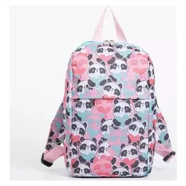 Рюкзак детский, отдел на молнии, 2 наружных кармана, цвет розовый, «Панда»