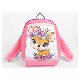 Рюкзак детский, отдел на молнии, цвет розовый