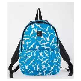 Рюкзак детский, отдел на молнии, наружный карман, цвет голубой, «Чайки»