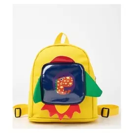 Рюкзак детский, отдел на молнии, наружный карман, цвет жёлтый, «Ракета»