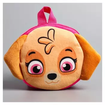 Рюкзак детский плюшевый с мягкой спинкой Щенячий патруль