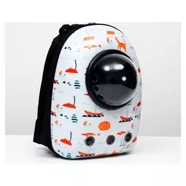 Рюкзак для переноски животных с окном для обзора "Хочу на море!", 32 х 25 х 42 см