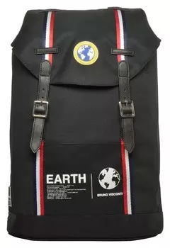 Рюкзак городской черный планета земля ,12-011-001/01