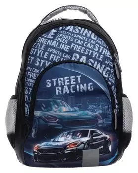 Рюкзак молодёжный, Calligrata, 44 х 30 х 17 см, эргономичная спинка, «Тачка»