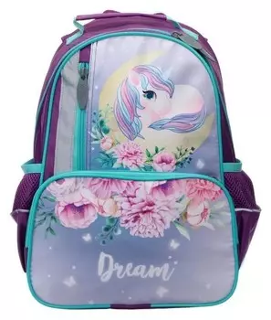 Рюкзак школьный, Calligrata, 37 х 26 х 13 см, эргономичная спинка, «Единорожка»