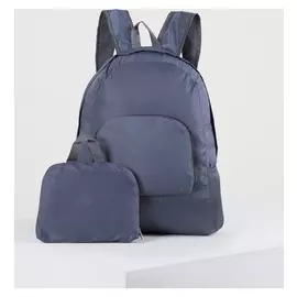 Рюкзак складной, отдел на молнии, наружный карман, 2 боковые сетки, цвет серый