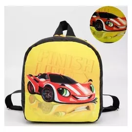 Рюкзак со светодиодом «Тачка», 20х9х22, отд на молнии, чёрный