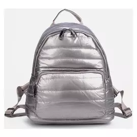 Рюкзак стёганый, отдел на молнии, 2 наружных кармана, цвет коричневый