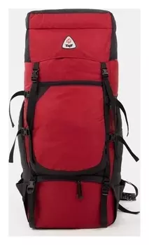 Рюкзак туристический, 100 л, на стяжке, цвет бордовый