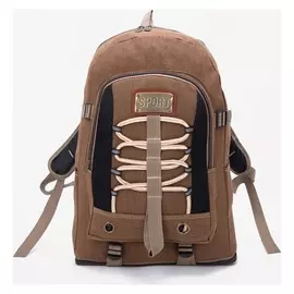 Рюкзак туристический, 25 л, 2 наружных кармана, цвет коричневый