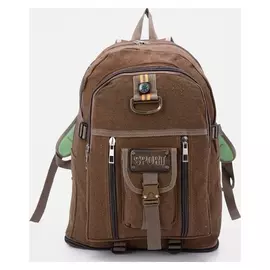 Рюкзак туристический, 25 л, 2 наружных кармана, цвет коричневый