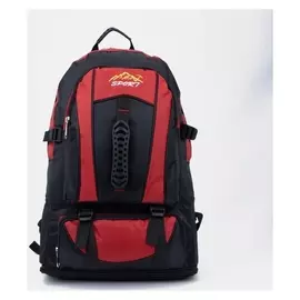 Рюкзак туристический, 28/30 л, 4 наружных кармана, цвет красный