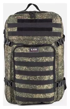 Рюкзак туристический, 45 л, отдел на молнии, 2 наружных кармана, цвет камуфляж/зелёный