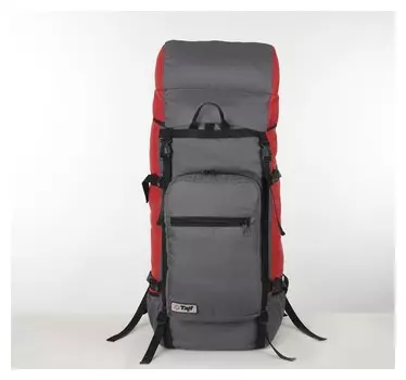 Рюкзак туристический, 80 л, отдел на шнурке, наружный карман, 2 боковые сетки, цвет серый