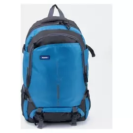 Рюкзак туристический на молнии, 22/27 л, 3 наружных кармана, с расширением, цвет голубой