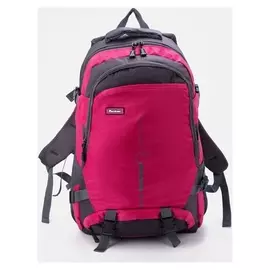 Рюкзак туристический на молнии, 22/27 л, 3 наружных кармана, с расширением, цвет малиновый