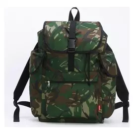 Рюкзак туристический, отдел на шнурке, 3 наружных кармана, цвет хаки