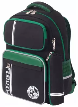 Рюкзак юнландия Complete, с пеналом в комплекте, эрго-спинка, "Football", 42х29х14 см, 229975
