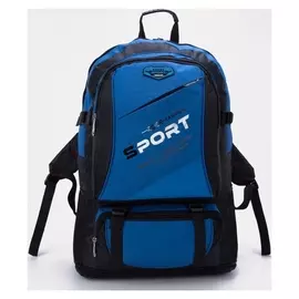 Рюкзаки скотт, 35*16*60/30, отд на молнии, 4 н/кармана,расш, синий-черный