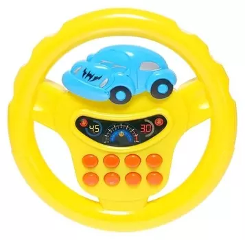 Руль музыкальный "Транспорт", световые и звуковые эффекты, работает от батареек