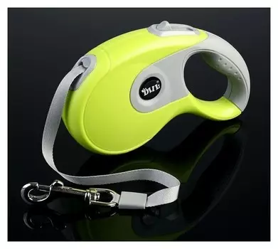 Рулетка Diil, 5 м, до 40 кг, лента, прорезиненная ручка, зеленая с серым