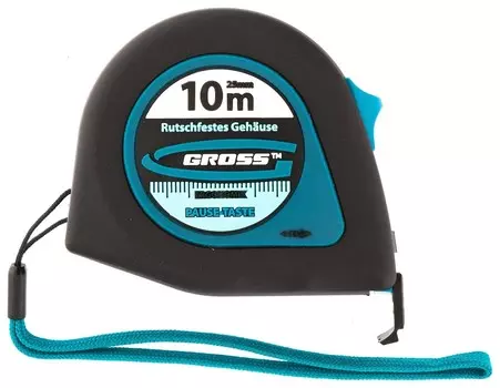 Рулетка "Ergonomisch", 10 м X 25 мм, магнитный обрезиненный зацеп