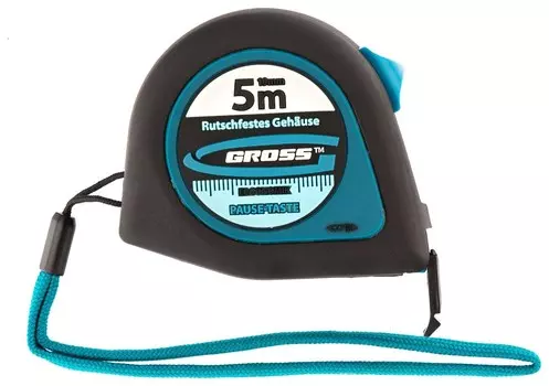 Рулетка "Ergonomisch", 5 м X 19 мм, магнитный обрезиненный зацеп