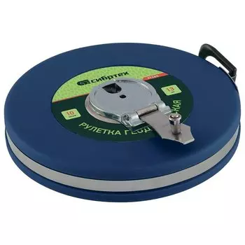 Рулетка геодезическая 50 м х 13 мм, закрытый корпус, фибергласовая лента