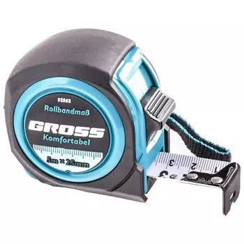 Рулетка Komfortabel 5 м х 25 мм, обрезиненный корпус