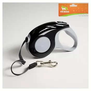 Рулетка "Молния", 5 м, до 15 кг, черная